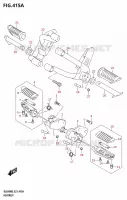 REPOSE PIEDS pour Suzuki V-STROM 650 2025