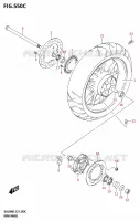 ROUE ARRIERE (DL650A) pour Suzuki V-STROM 650 2025