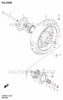 ROUE ARRIERE (DL650AUE) pour Suzuki V-STROM 650 2025