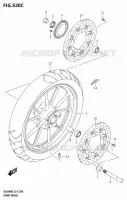 ROUE AVANT (DL650A) pour Suzuki V-STROM 650 2025