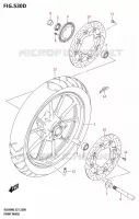 ROUE AVANT (DL650AUE) pour Suzuki V-STROM 650 2025