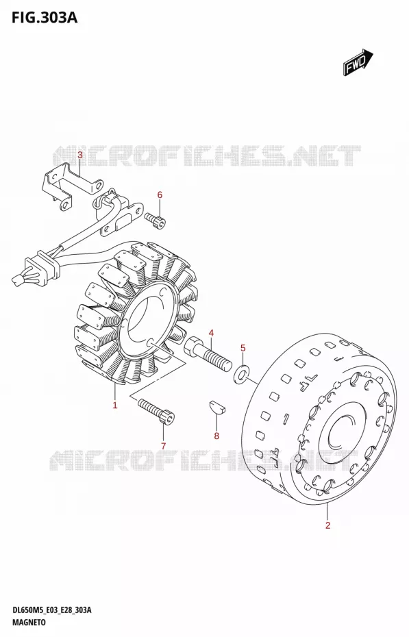 ALLUMAGE ROTOR - STATOR Suzuki MOTO 650 V-STROM 2025  DL650A 2025 M5 (E28)
