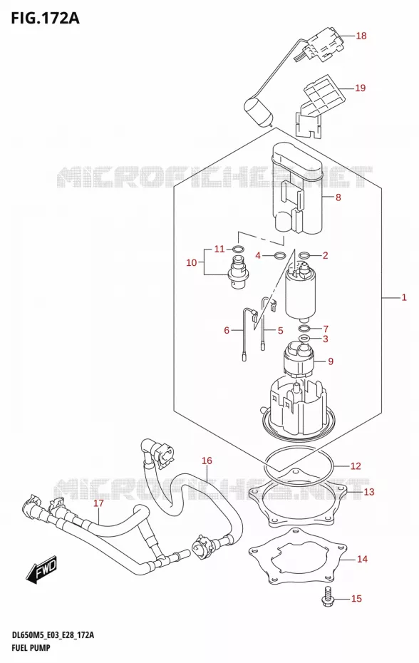 POMPE A ESSENCE Suzuki MOTO 650 V-STROM 2025  DL650A 2025 M5 (E28)