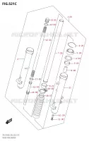 FOURCHE (DR Z125L:E28) pour Suzuki DR-Z 125 2022