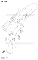 GARDE BOUE ARRIERE (DR Z125:E28) pour Suzuki DR-Z 125 2023