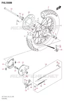 ROUE ARRIERE (DR Z125L:E28) pour Suzuki DR-Z 125 2023