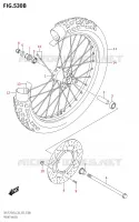 ROUE AVANT (DR Z125L:E28) pour Suzuki DR-Z 125 2023