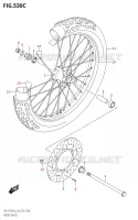 ROUE AVANT (DR Z125L:E33) pour Suzuki DR-Z 125 2023