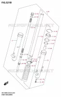 FOURCHE (DR Z125L:E28) pour Suzuki DR-Z 125 2024