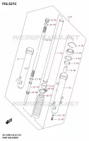 FOURCHE (DR Z125L:E33) pour Suzuki DR-Z 125 2024