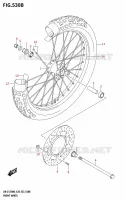 ROUE AVANT (DR Z125L) pour Suzuki DR-Z 125 2024