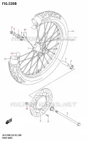 ROUE AVANT (DR Z125L) pour Suzuki DR-Z 125 2025