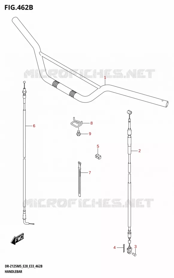 GUIDON (DR-Z125L) Suzuki MOTO 125 DR-Z 2025  DR-Z125LM5 E28 2025 M5 (E28)
