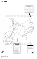ETIQUETTE (DR Z50:M0:E28) pour Suzuki DR 50 2020