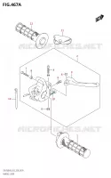LEVIERS   POIGNEES pour Suzuki DR 50 2020