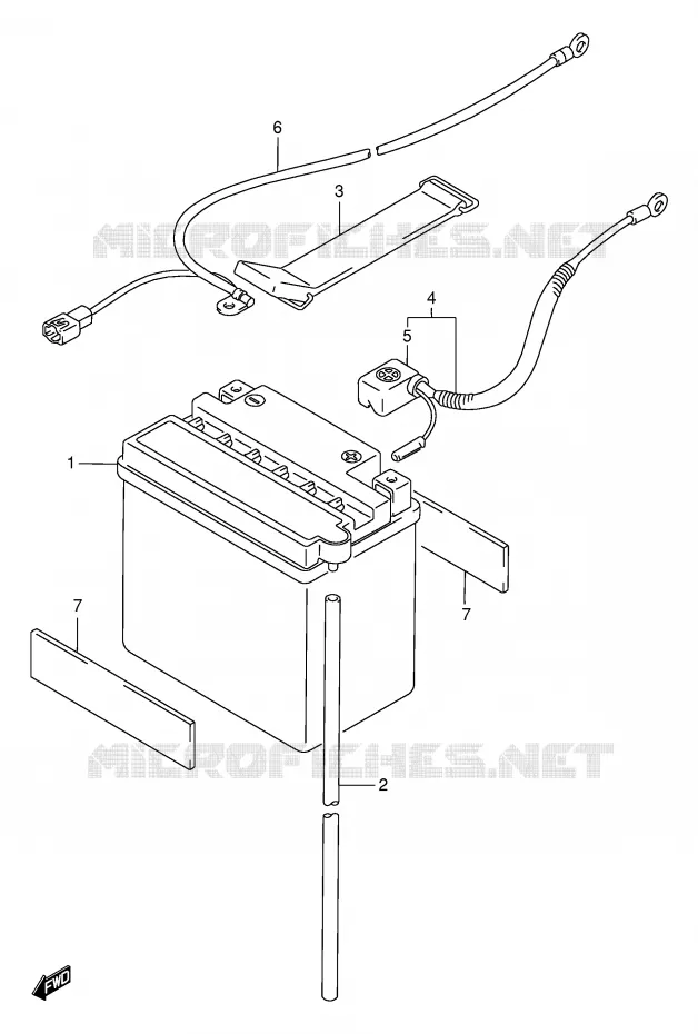 BATTERIE Suzuki QUAD 250 OZARK 1999  LT-F250X(E24)