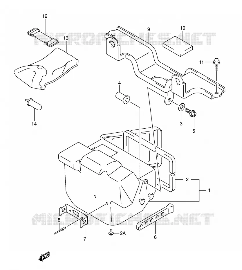 BOITE - TROUSSE A OUTILS Suzuki QUAD 400 EIGER 2003  LT-F400FK3(P3/P28)