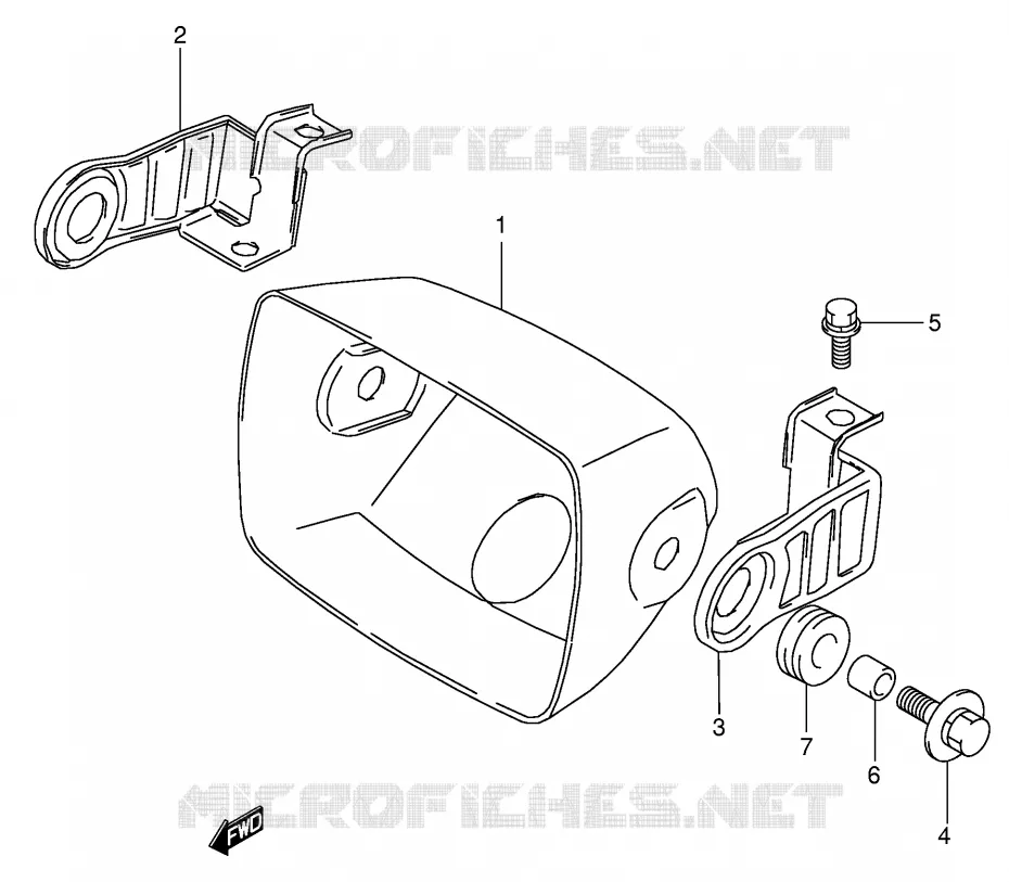 BOL DE PHARE Suzuki QUAD 160 OZARK 2004  LT-F160K4(P24)