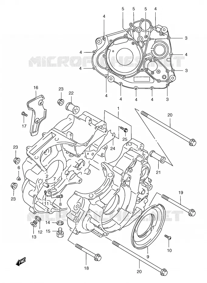 CARTER Suzuki MOTO 650 FREEWIND 1998  XF650W(E2)