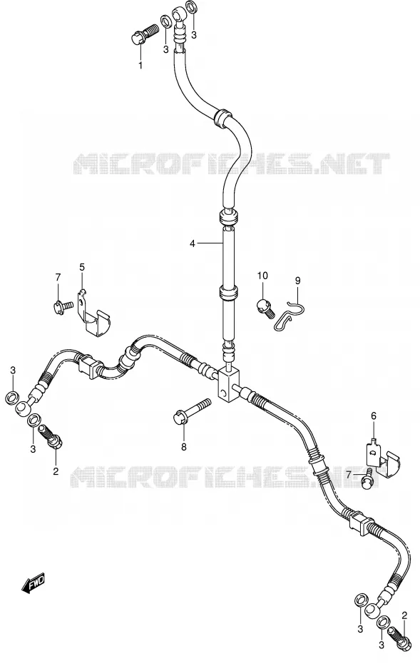 DURITE DE FREIN AVANT (MODELE K2/K3/K4/K5) Suzuki QUAD 250 OZARK 2005  LT-F250K5(E3/E28)
