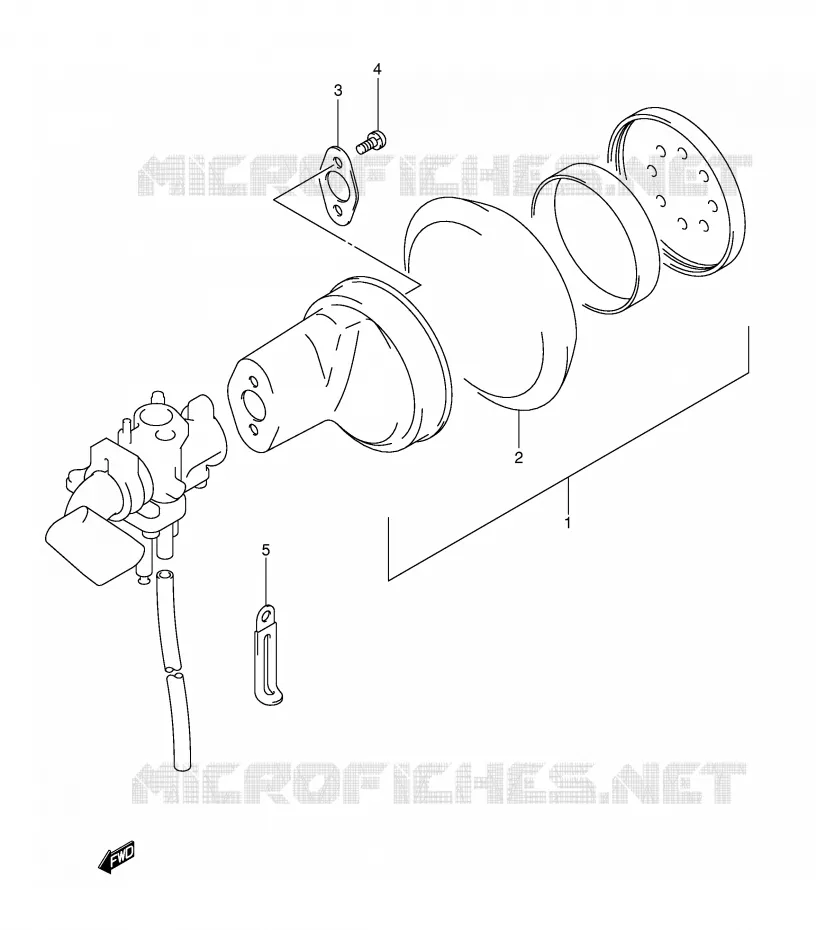 FILTRE A AIR Suzuki QUAD 50 MINIQUAD-SPORT 2005  LT-A50K5(P2)