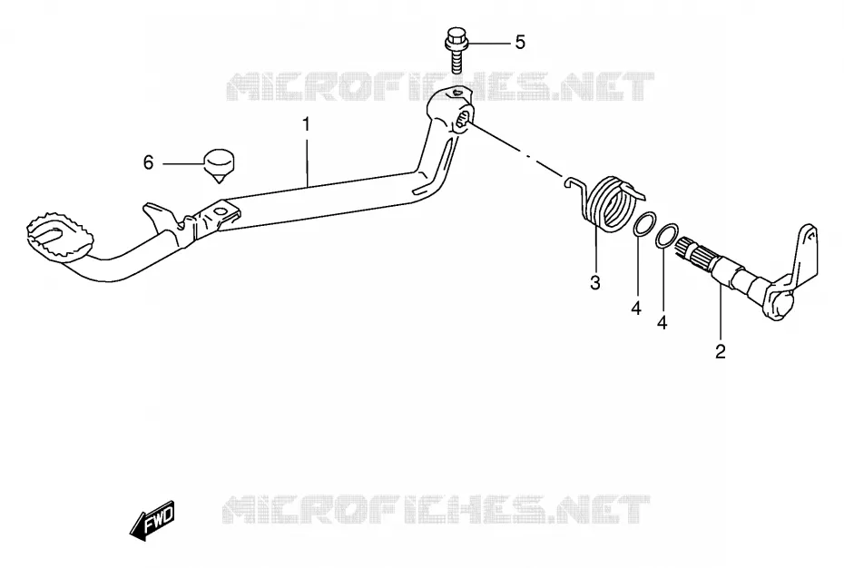 FREIN ARRIERE Suzuki QUAD 160 OZARK 2002  LT-F160K2(P24)