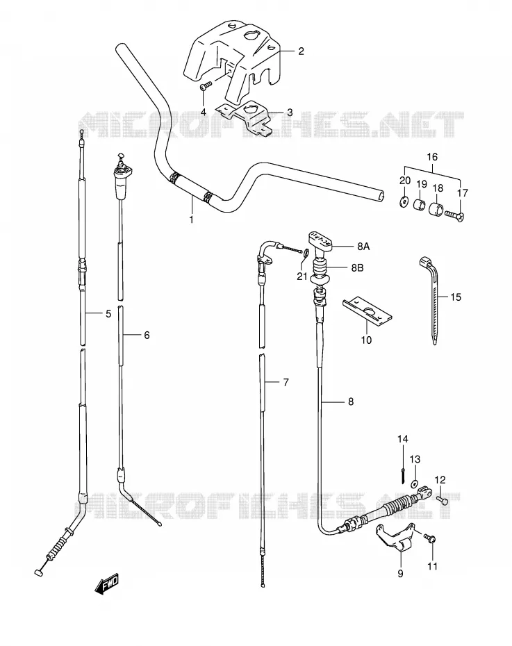GUIDON Suzuki QUAD 160 OZARK 2001  LT-F160K1(P24)