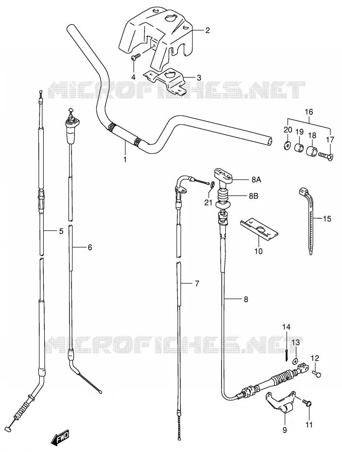 GUIDON Suzuki QUAD 160 OZARK 2005  LT-F160K5(P24)