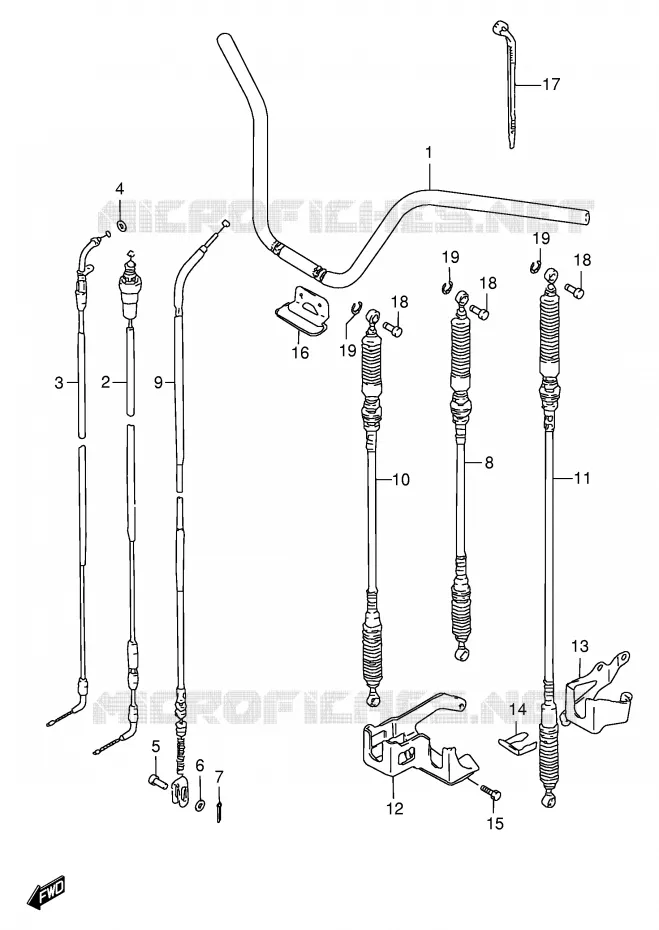 GUIDON Suzuki QUAD 250 OZARK 1999  LT-F250X(E24)