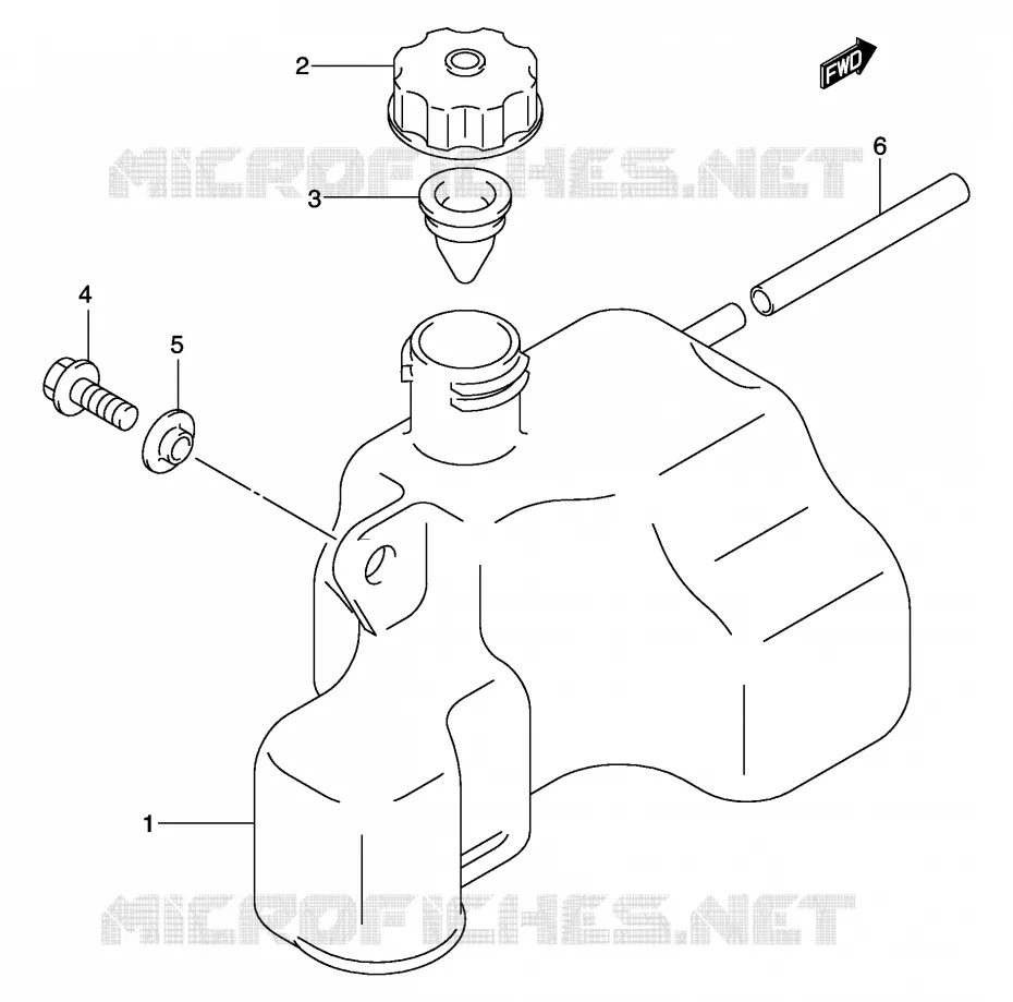 RESERVOIR D'HUILE Suzuki QUAD 50 MINIQUAD-SPORT 2004  LT-A50K4(P3/P28)