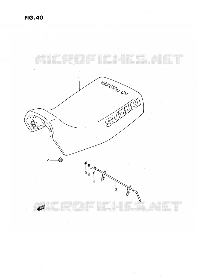 SELLE Suzuki QUAD 250 OZARK 1989  LT-F250K(E3)