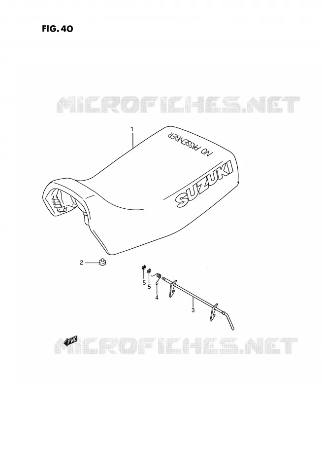SELLE Suzuki QUAD 250 OZARK 1991  LT-F250M(E28)