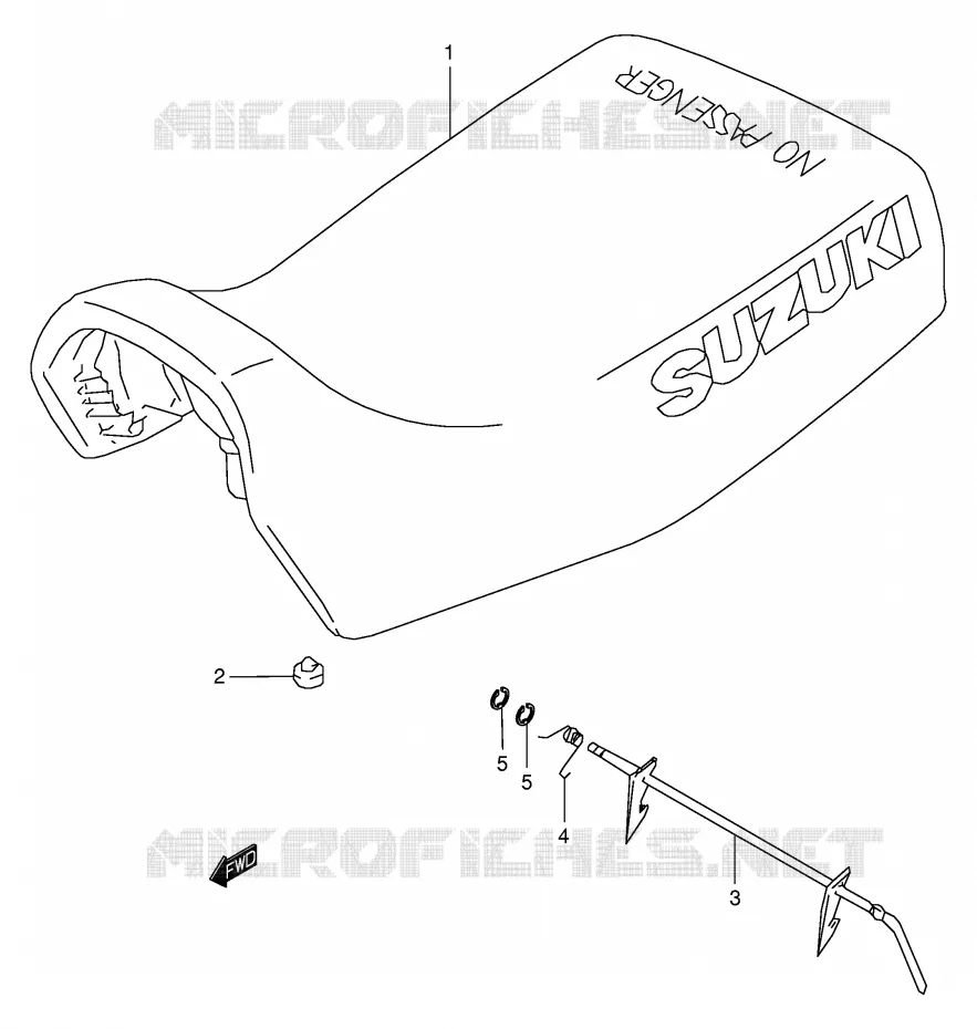 SELLE Suzuki QUAD 250 OZARK 1997  LT-F250V(E24)
