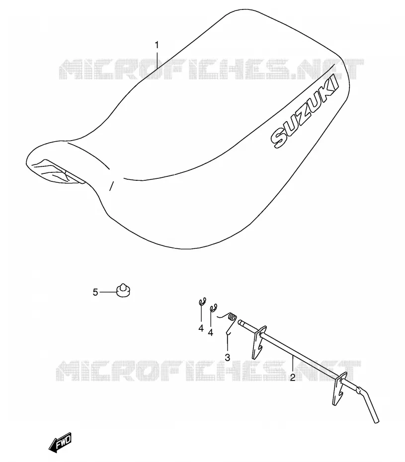 SELLE Suzuki QUAD 250 OZARK 2000  LT-F250Y(E24)