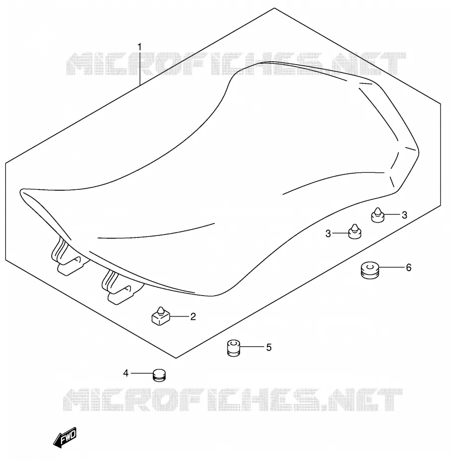 SELLE Suzuki QUAD 250 QUADSPORT 2005  LT-Z250K5(E28/E33)