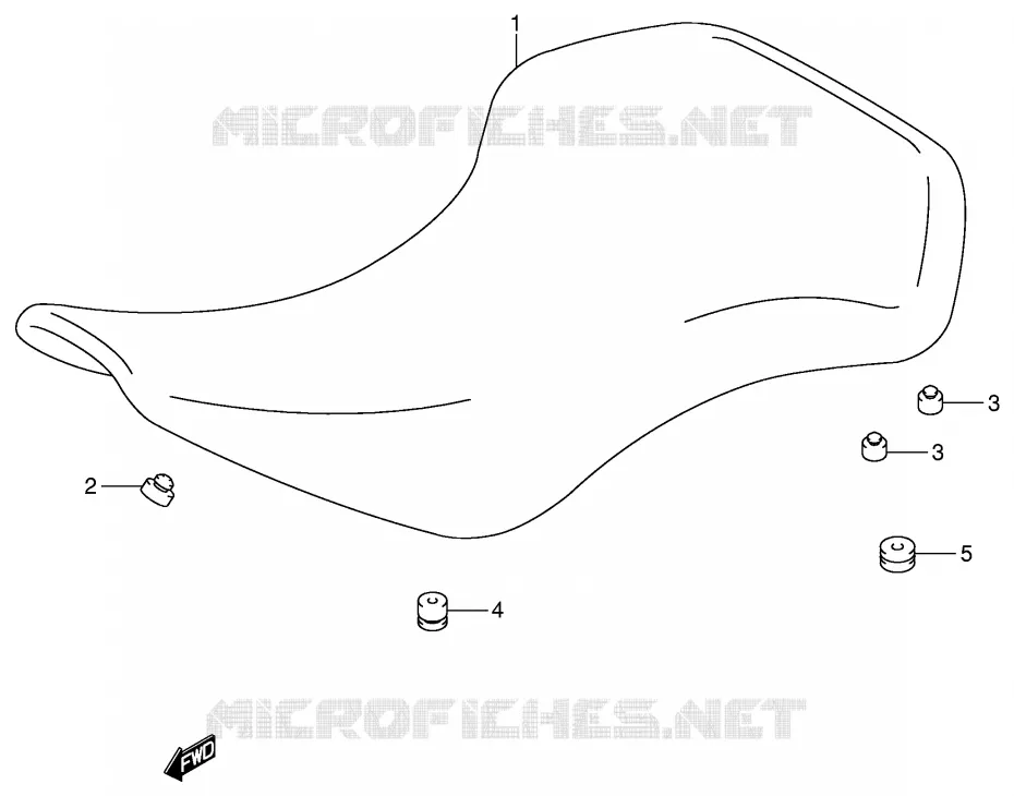 SELLE Suzuki QUAD 400 QUADSPORT 2005  LT-Z400K5(E3/E28)
