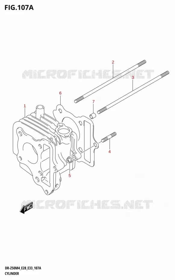 CYLINDRE Suzuki MOTO 50 DR 2024  DR-Z50 2024 M4 (E28)