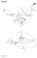 LEVIERS   POIGNEES (VZR1800:L9:E28) pour Suzuki BOULEVARD 1800 2019