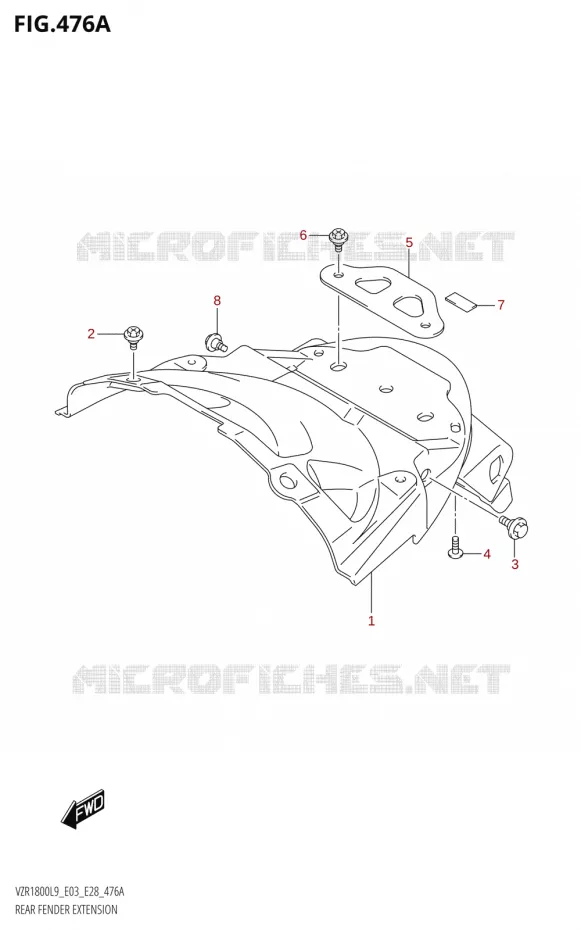 BAVETTE Suzuki MOTO 1800 BOULEVARD 2019  VZR1800 2019 L9 (E28)