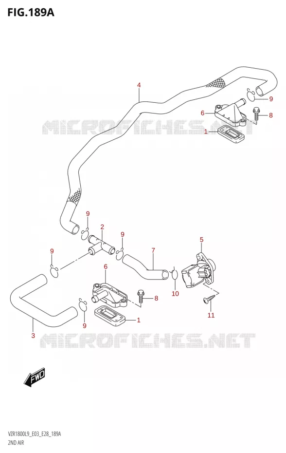 SYSTEME RECYCLAGE GAZ ECHAPPEMENT Suzuki MOTO 1800 BOULEVARD 2019  VZR1800 2019 L9 (E28)