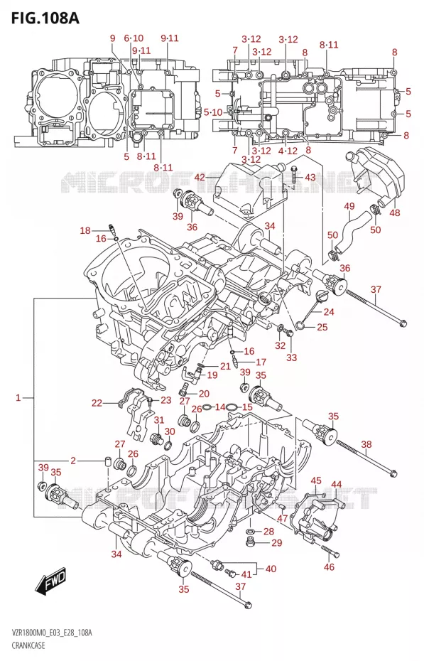 CARTER Suzuki MOTO 1800 BOULEVARD 2020  VZR1800 M0 /​ VZR1800BZ M0 (E03,E28,E33)