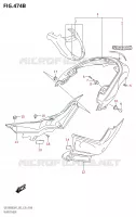 GARDE BOUE ARRIERE (SEE NOTE 1) pour Suzuki BOULEVARD 1800 2021