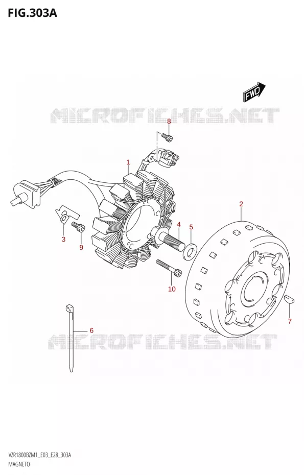 ALLUMAGE ROTOR - STATOR Suzuki MOTO 1800 BOULEVARD 2021  VZR1800BZ M1 (E03,E28,E33)