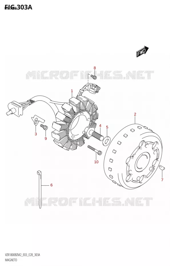ALLUMAGE ROTOR - STATOR Suzuki MOTO 1800 BOULEVARD 2022  VZR1800BZ 2022 M2 (E28)