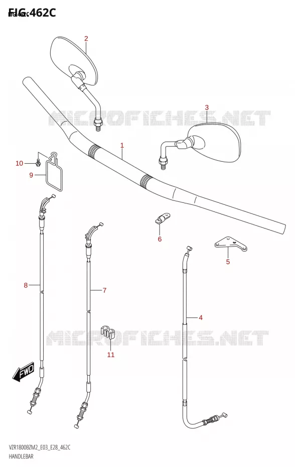 GUIDON Suzuki MOTO 1800 BOULEVARD 2022  VZR1800BZ 2022 M2 (E28)