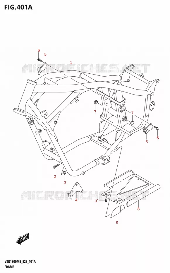 FRAME Suzuki MOTO 1800 BOULEVARD 2025  VZR1800 2025 M5 (E28)