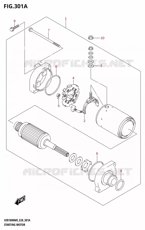 STARTING MOTOR Suzuki MOTO 1800 BOULEVARD 2025  VZR1800 2025 M5 (E28)
