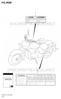 ETIQUETTE (VL800:L8:E28) pour Suzuki BOULEVARD 800 2018