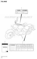 ETIQUETTE (VL800T:L8:E28) pour Suzuki BOULEVARD 800 2018