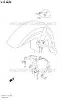 GARDE BOUE AVANT (VL800:L8:E33) pour Suzuki BOULEVARD 800 2018
